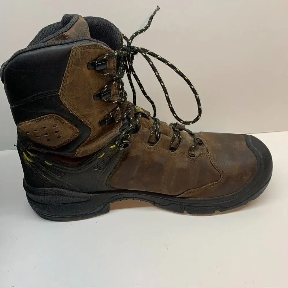 KEEN Dover 8” Men’s Utility Dark Earth/Black Work & Safety Boot Size 14(2E) Wide